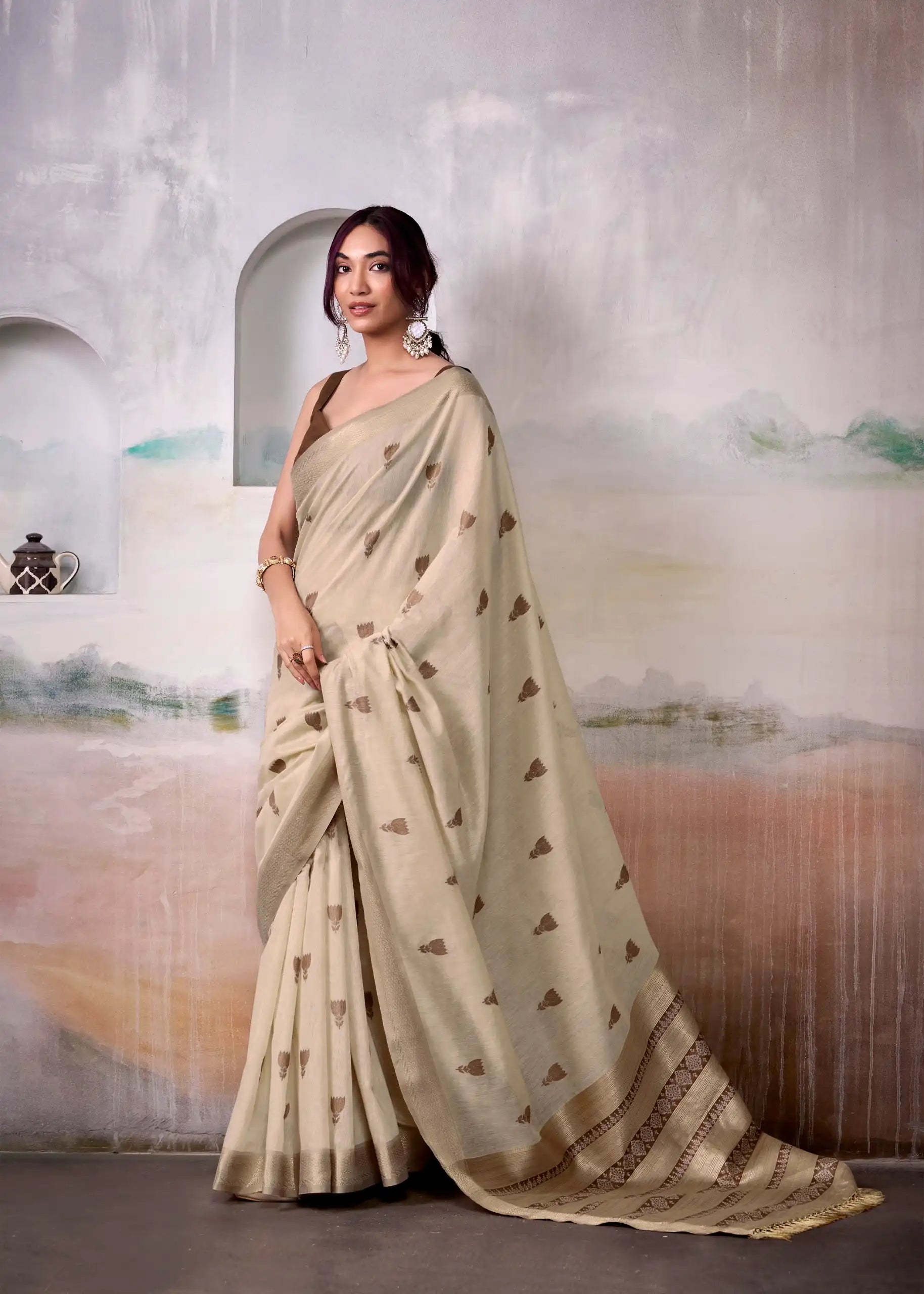 RajPath Fabrics Sarees Crafted From Modal Cotton Blend Offer A Perfect Balance Of Softness And Durability
