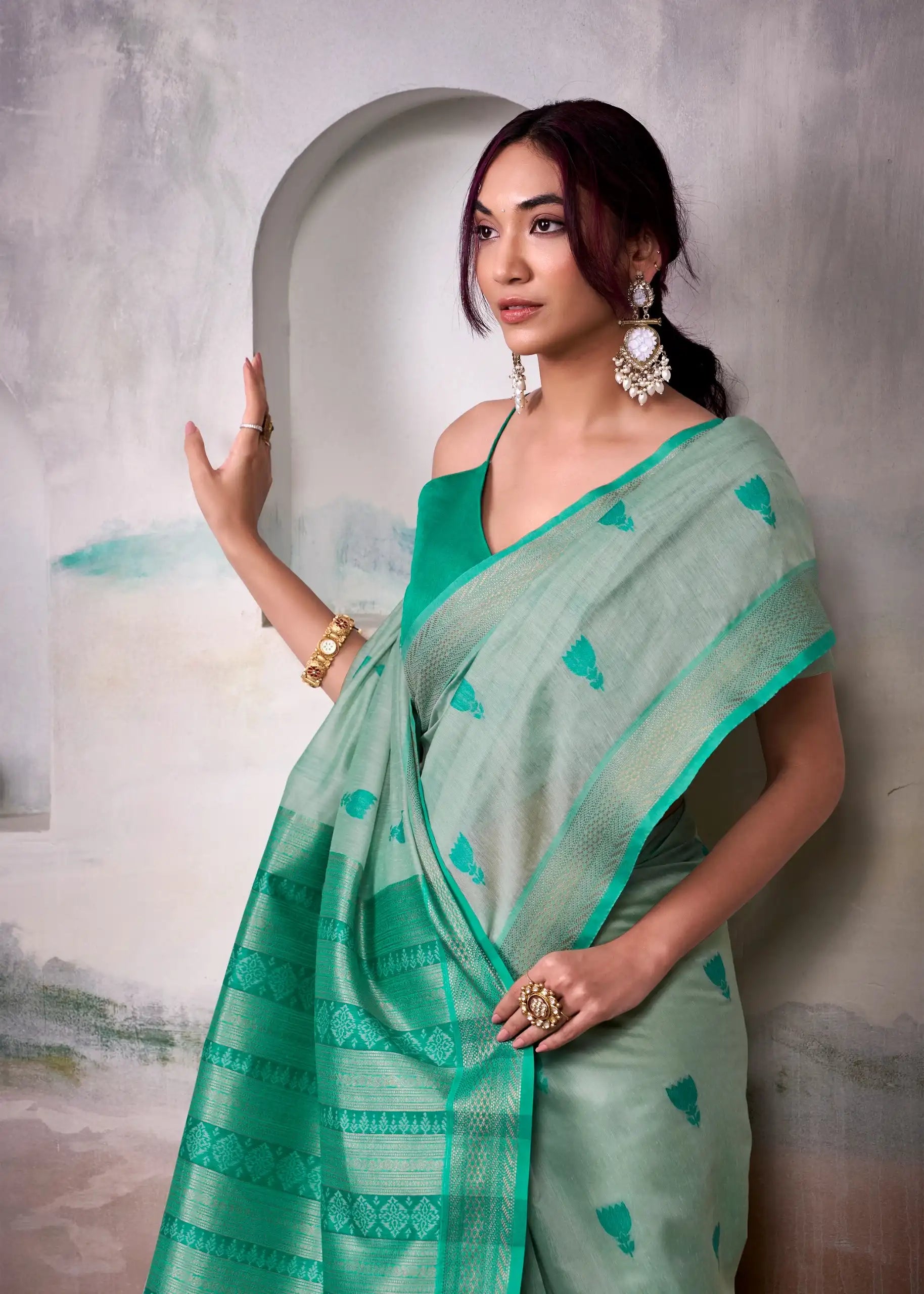 RajPath Fabrics Sarees Crafted From Modal Cotton Blend Offer A Perfect Balance Of Softness And Durability