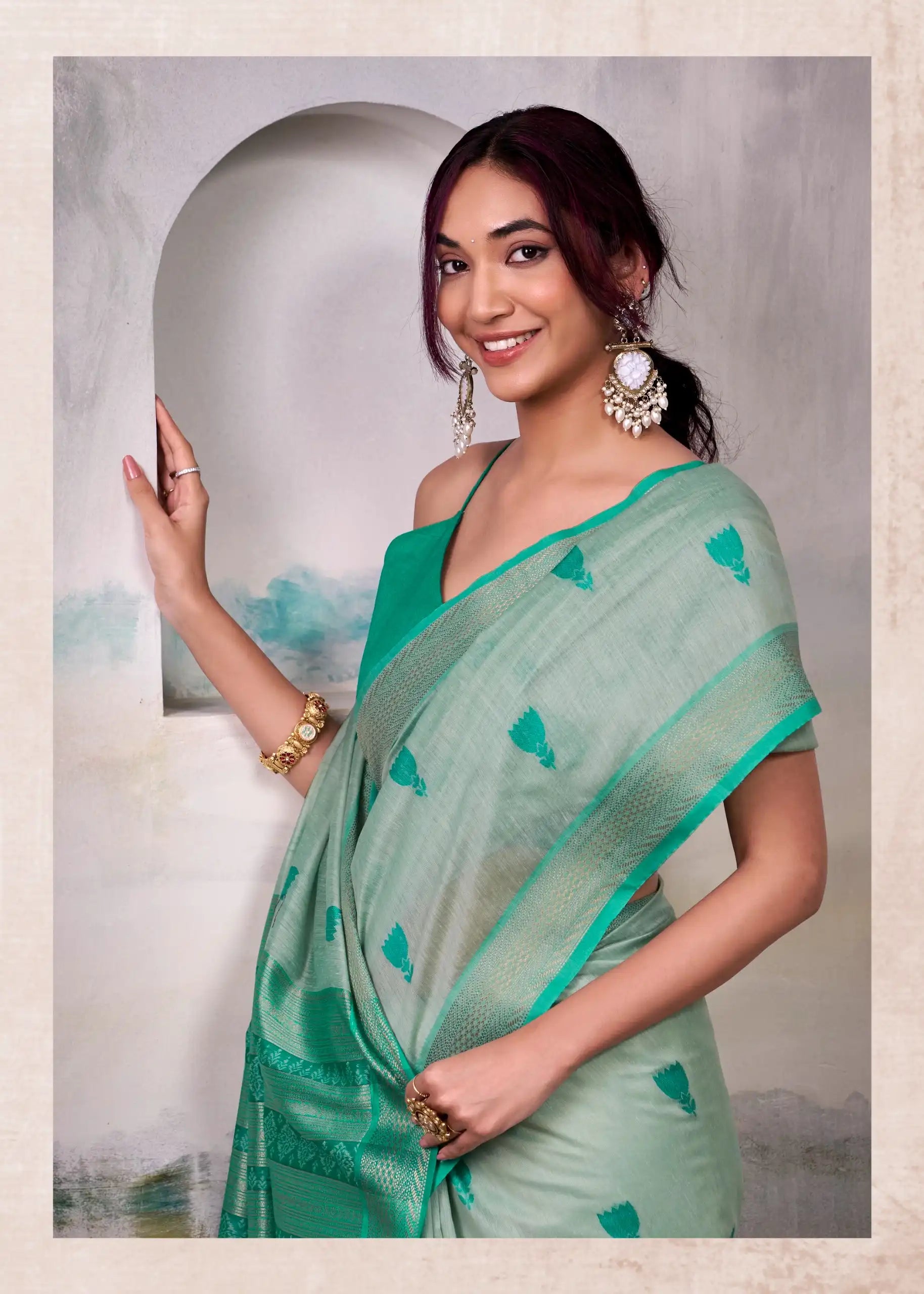 RajPath Fabrics Sarees Crafted From Modal Cotton Blend Offer A Perfect Balance Of Softness And Durability