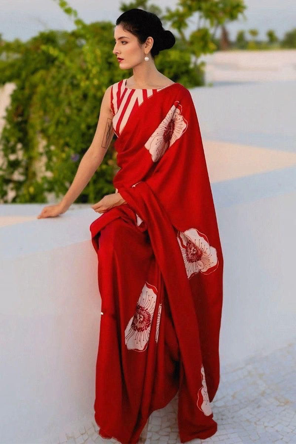Modal Crape Saree