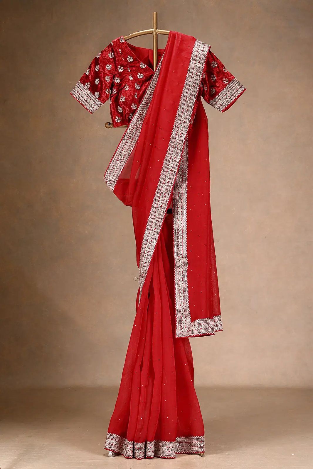 KD Deginerr Embellished Chiffon Saree Collection – Elegant and Stunning Designs