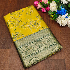 Kp Creation Sarees Highly Crafted From Soft Lichi Silk Sarees With Rich Jacquard Work Pallu