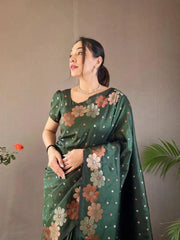 Kp Creation Sarees Feature Premium Soft Lichi Silk Cloth Known For Its Smooth Texture With Jacquard Work