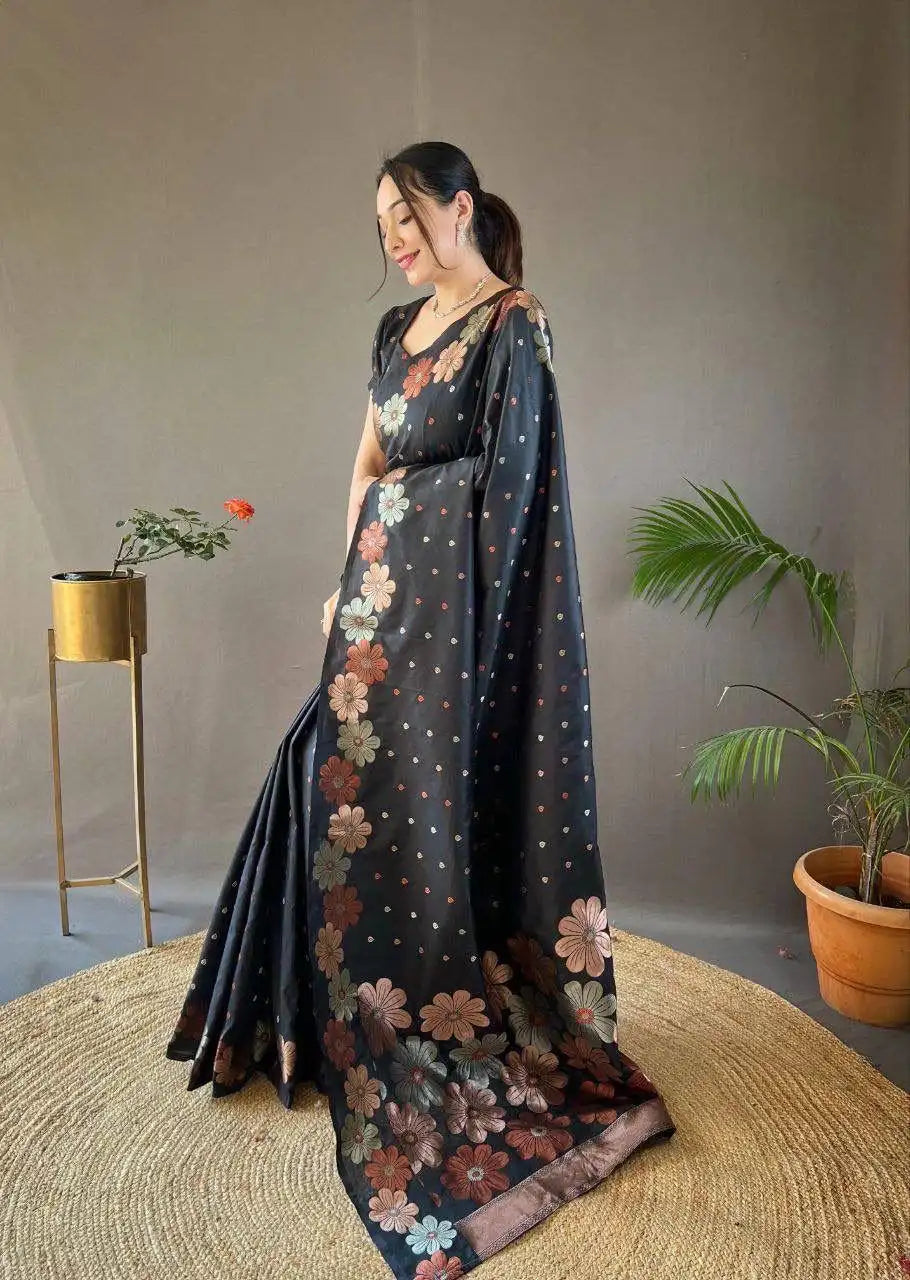 Kp Creation Sarees Feature Premium Soft Lichi Silk Cloth Known For Its Smooth Texture With Jacquard Work