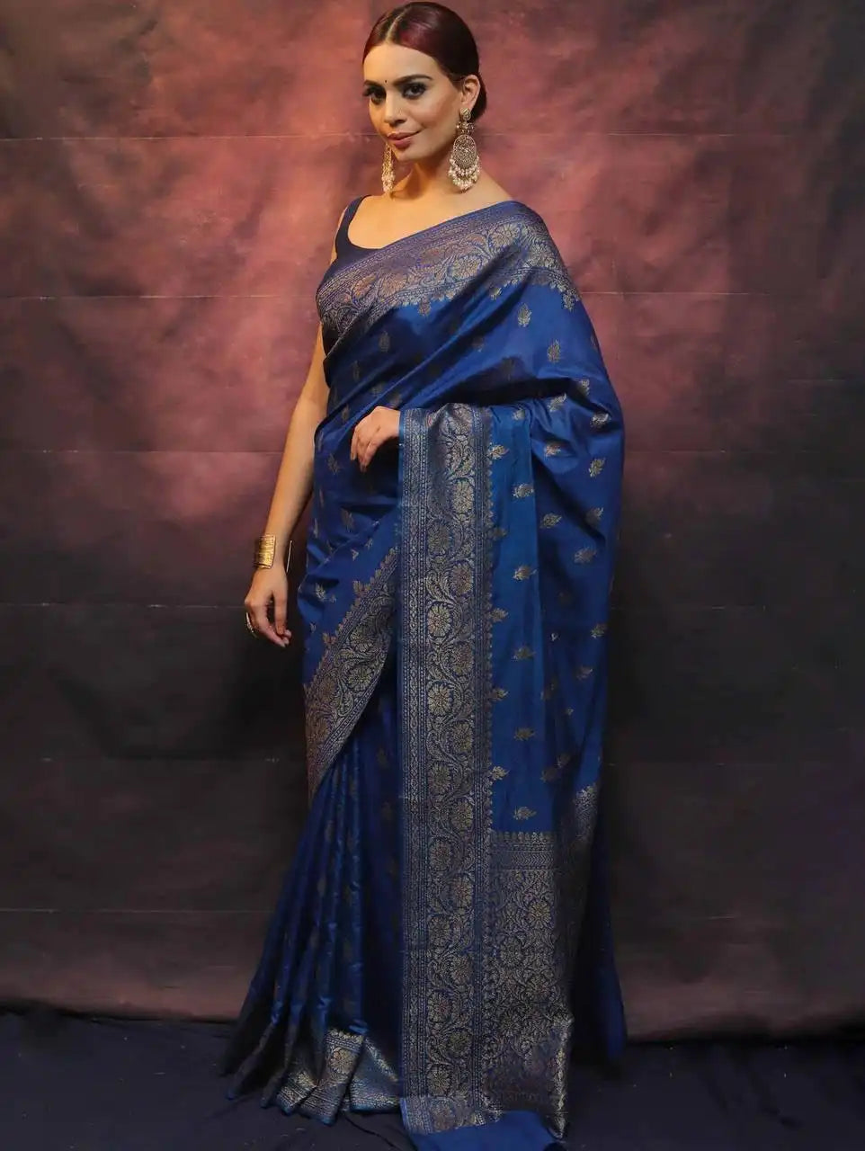 Kp Creation Sarees Feature Premium Soft Lichi Silk Fabric Known For its Smooth Texture