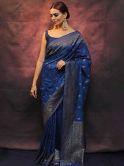 Kp Creation Sarees Feature Premium Soft Lichi Silk Fabric Known For its Smooth Texture