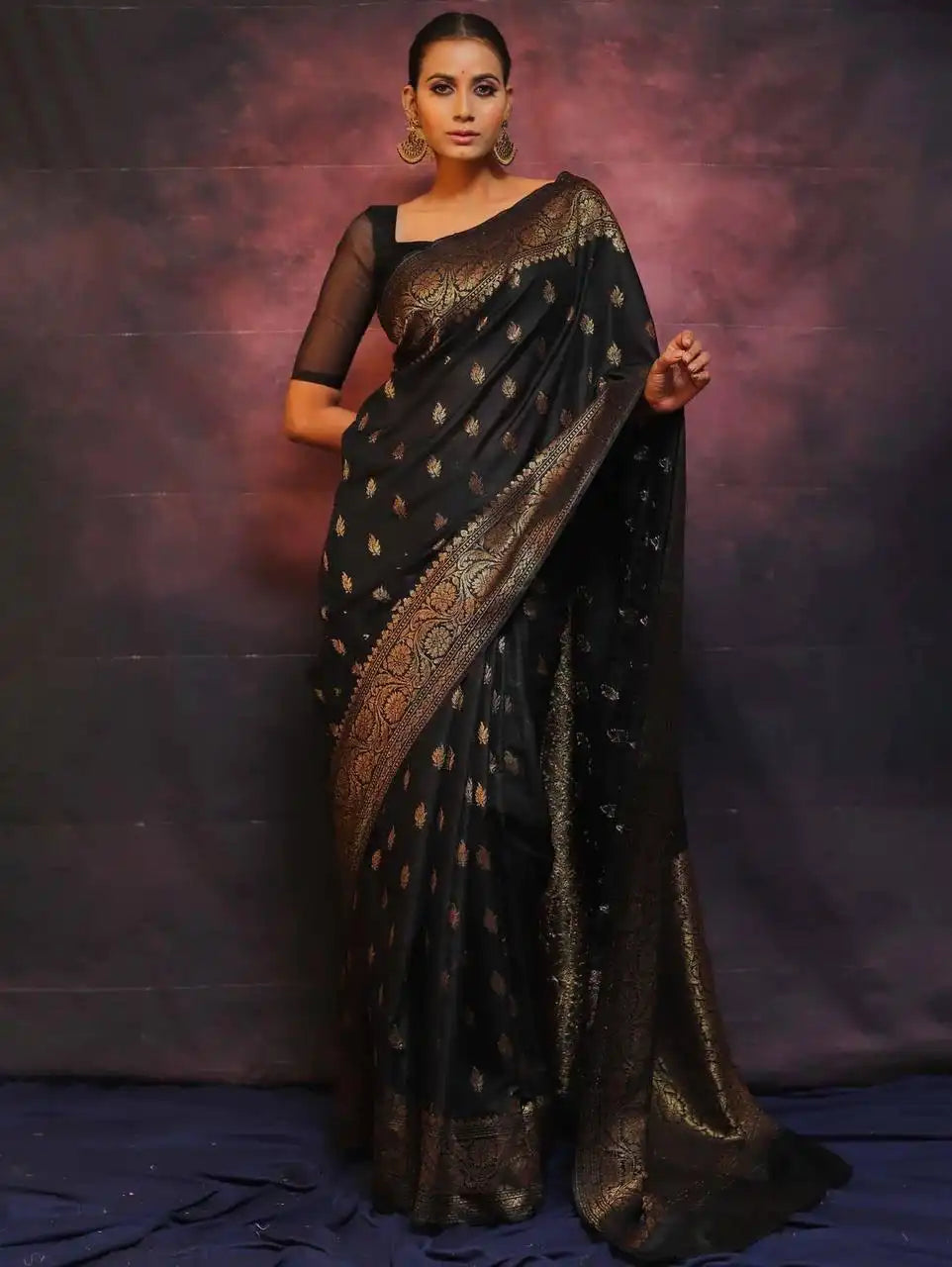 Kp Creation Sarees Feature Premium Soft Lichi Silk Fabric Known For its Smooth Texture