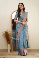 Kp Creation Sarees Are Crafted From Soft Lichi Silk Sarees And Offering The Rich Jacquard Work  on Pallu