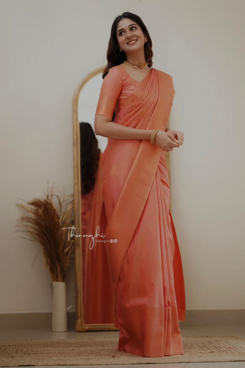 Kp Creation Sarees Are Crafted From Soft Lichi Silk Sarees And Offering The Rich Jacquard Work  on Pallu