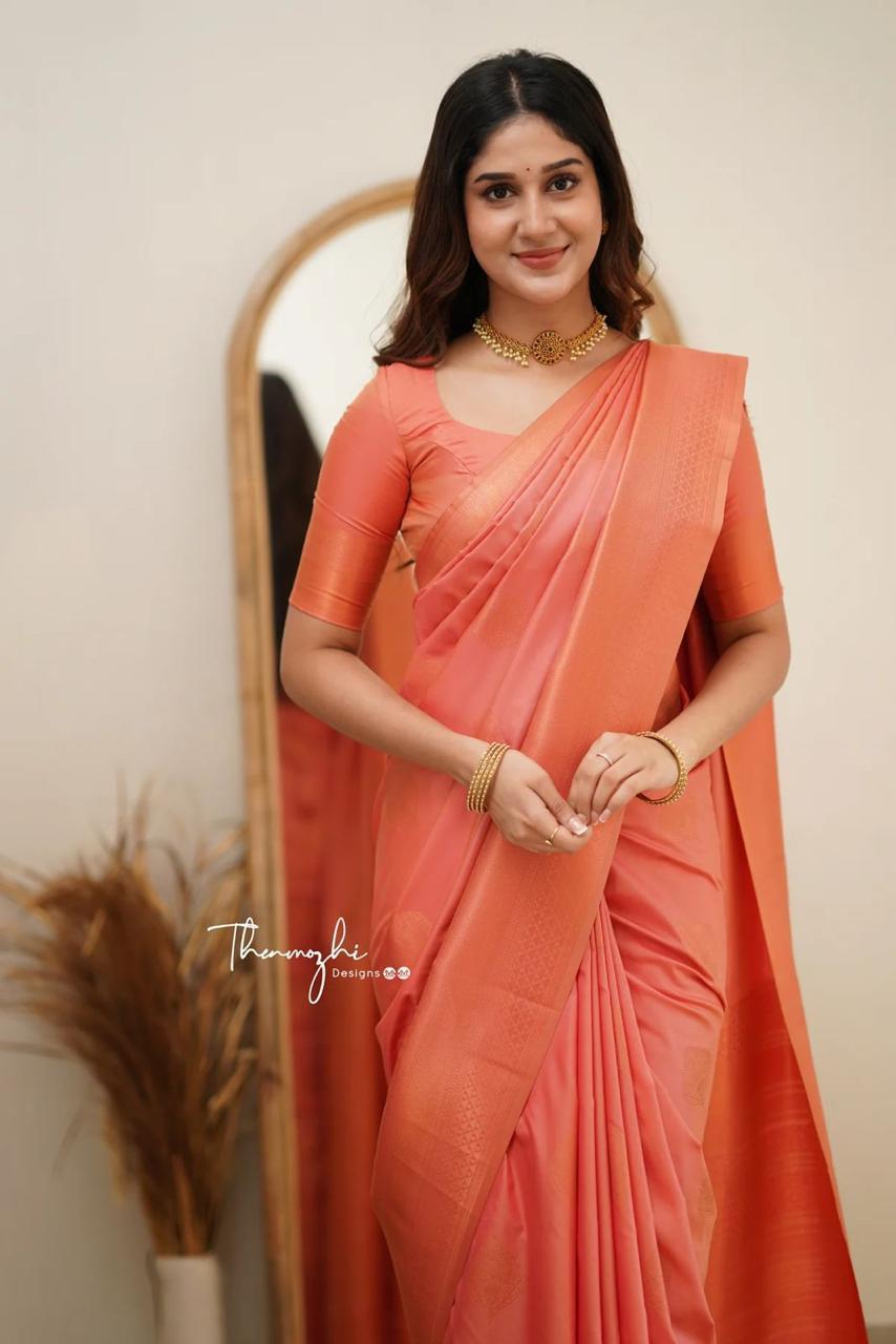 Kp Creation Sarees Are Crafted From Soft Lichi Silk Sarees And Offering The Rich Jacquard Work  on Pallu