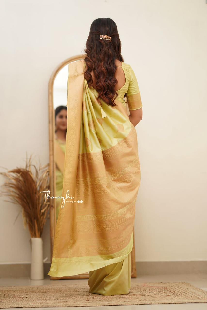 Kp Creation Sarees Are Crafted From Soft Lichi Silk Sarees And Offering The Rich Jacquard Work  on Pallu