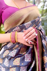 Kp Creation Rich Pallu with Jacquard Sarees
