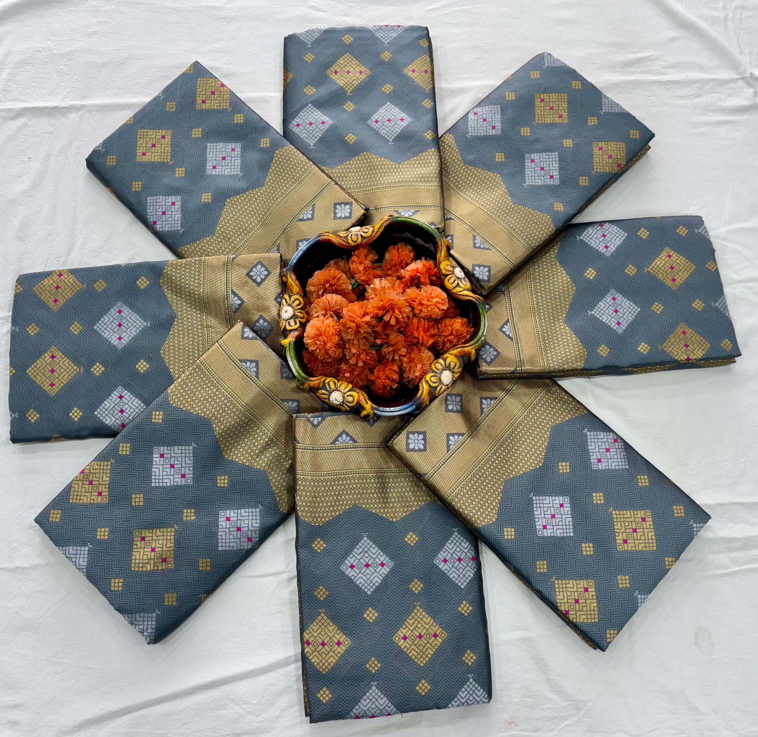 Kp Creation Rich Pallu with Jacquard Sarees