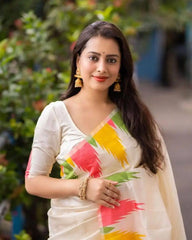 Kp Creation Sarees Feature Premium Soft Lichi Silk Fabric Known For Its Smooth Texture