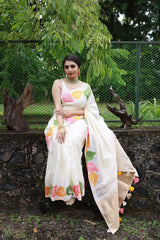 Kp Creation Sarees Feature Premium Soft Lichi Silk Fabric Known For Its Smooth Texture