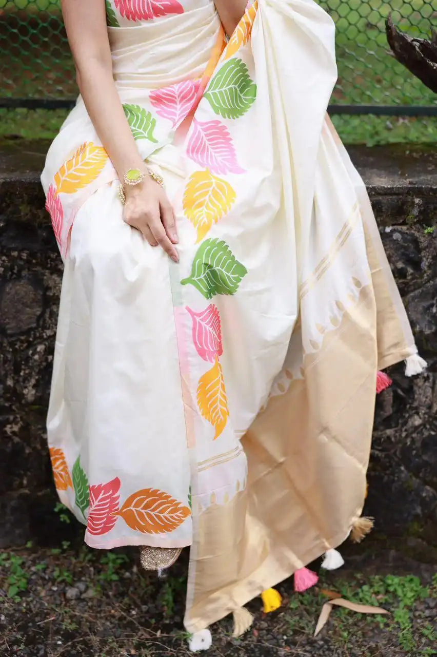 Kp Creation Sarees Feature Premium Soft Lichi Silk Fabric Known For Its Smooth Texture