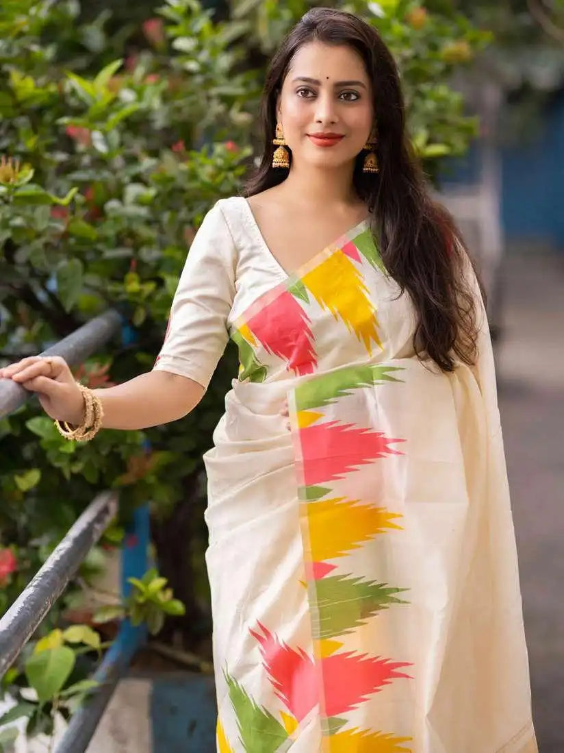 Kp Creation Sarees Feature Premium Soft Lichi Silk Fabric Known For Its Smooth Texture