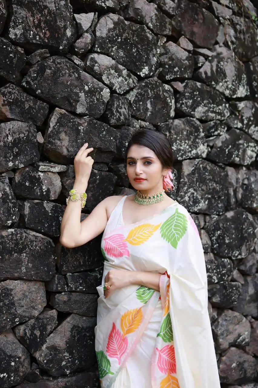 Kp Creation Sarees Feature Premium Soft Lichi Silk Fabric Known For Its Smooth Texture