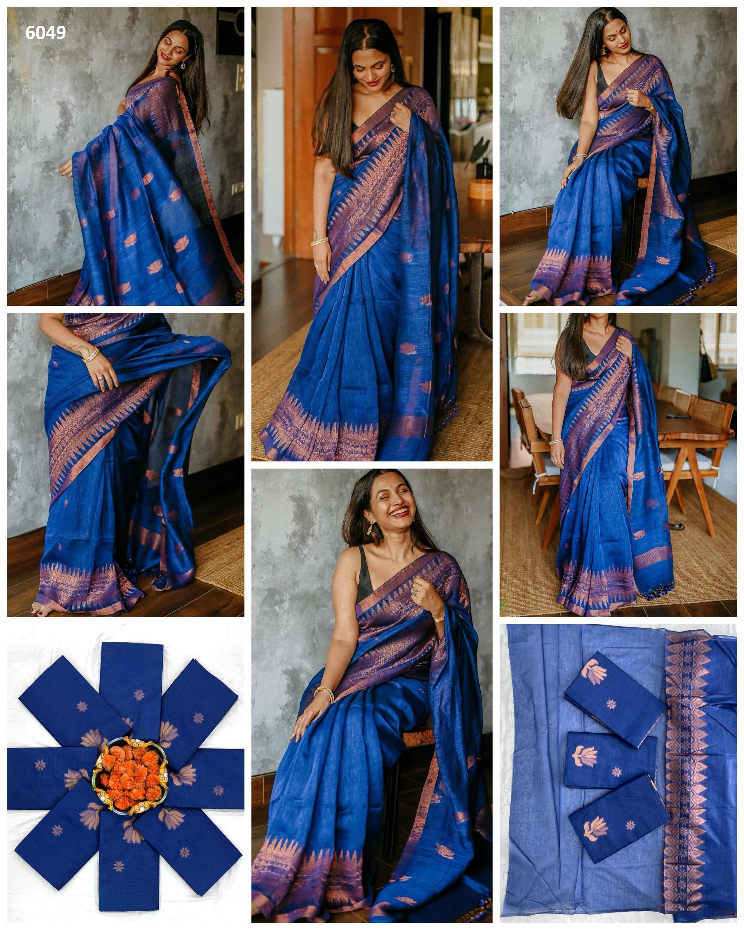 Kp Creation Sarees Are Crafted With Soft Lilan Slab Sarees With Rich Weaving Blouse