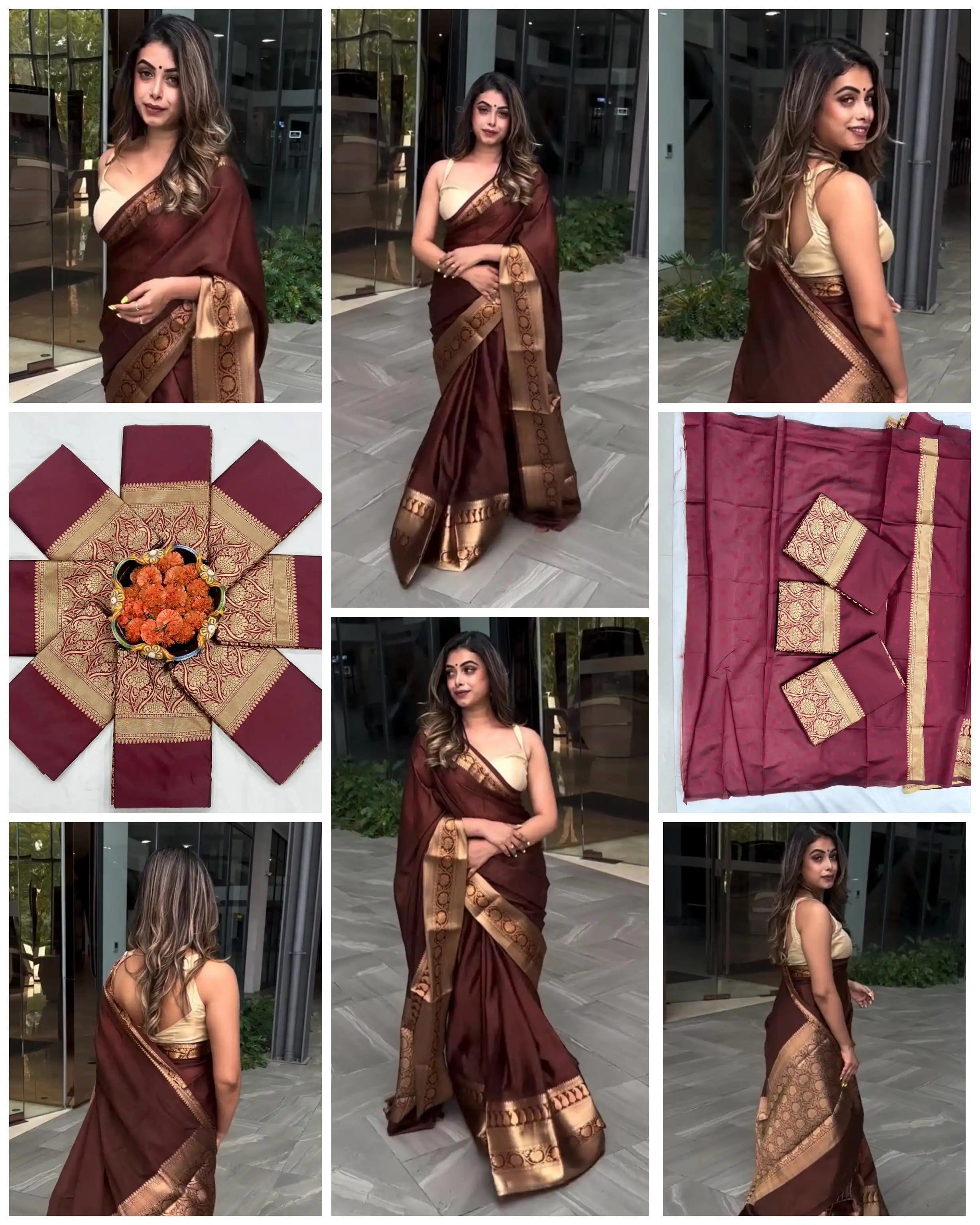 KP CREATION Sarees Feature Premium Soft Lichi Silk Cloth, known for its smooth texture