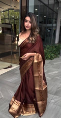 KP CREATION Sarees Feature Premium Soft Lichi Silk Cloth, known for its smooth texture