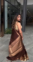 KP CREATION Sarees Feature Premium Soft Lichi Silk Cloth, known for its smooth texture