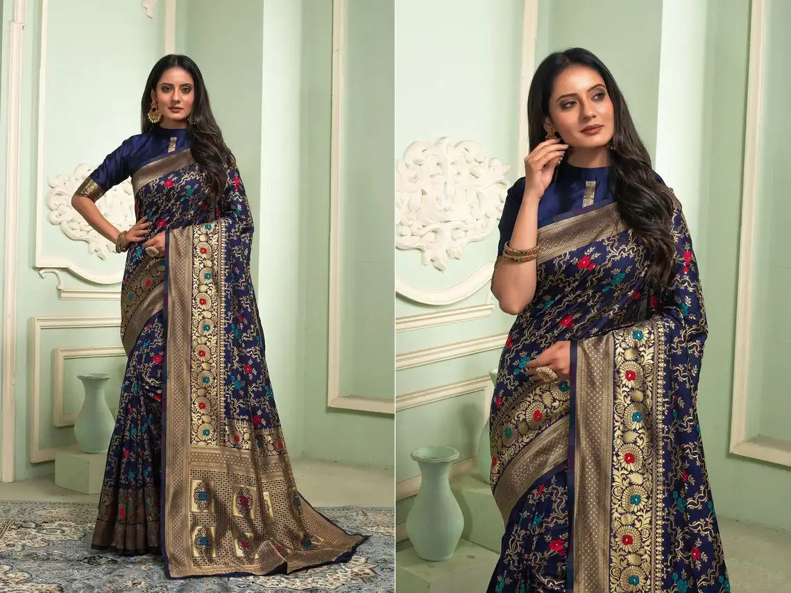 KASTURI TRENDZ Presents Banarasi Soft Silk Sarees That Combine Traditional Craftsmanship