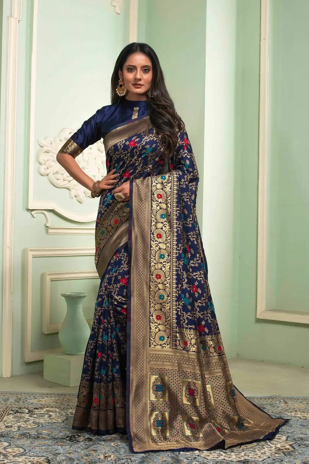 KASTURI TRENDZ Presents Banarasi Soft Silk Sarees That Combine Traditional Craftsmanship