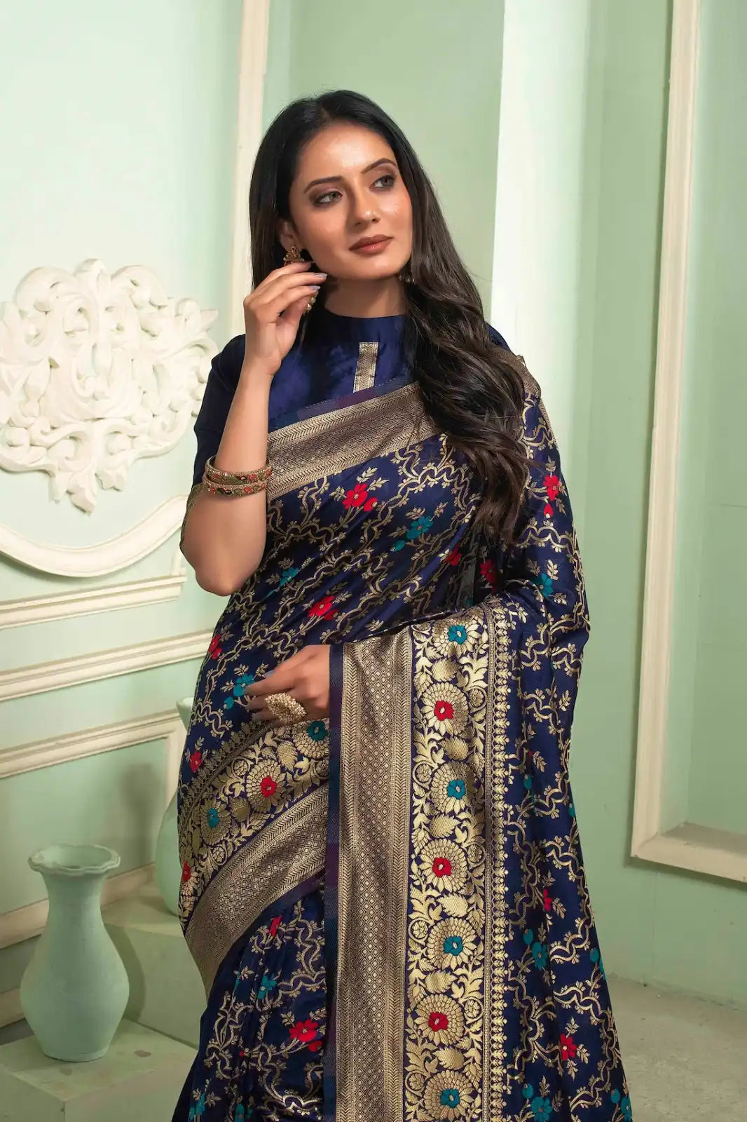 KASTURI TRENDZ Presents Banarasi Soft Silk Sarees That Combine Traditional Craftsmanship