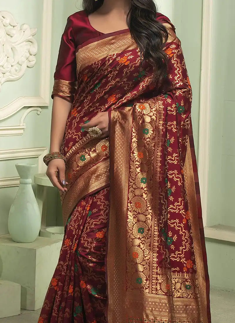 KASTURI TRENDZ Presents Banarasi Soft Silk Sarees That Combine Traditional Craftsmanship