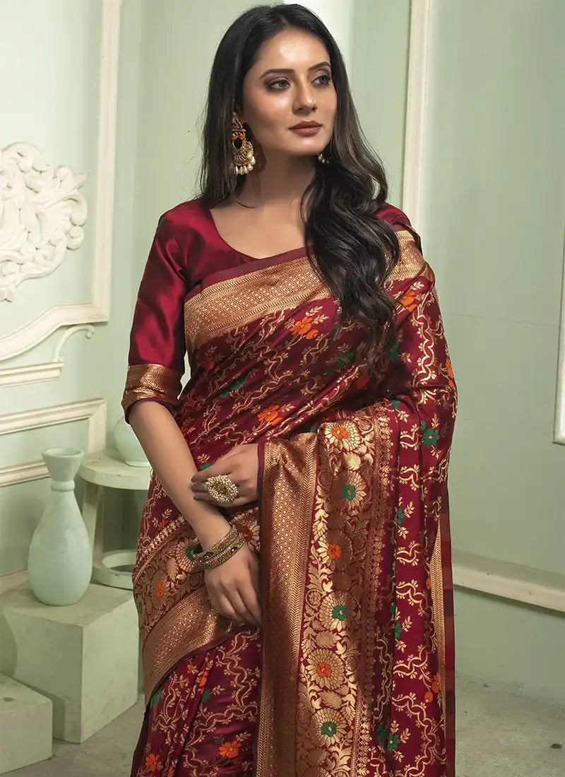 KASTURI TRENDZ Presents Banarasi Soft Silk Sarees That Combine Traditional Craftsmanship