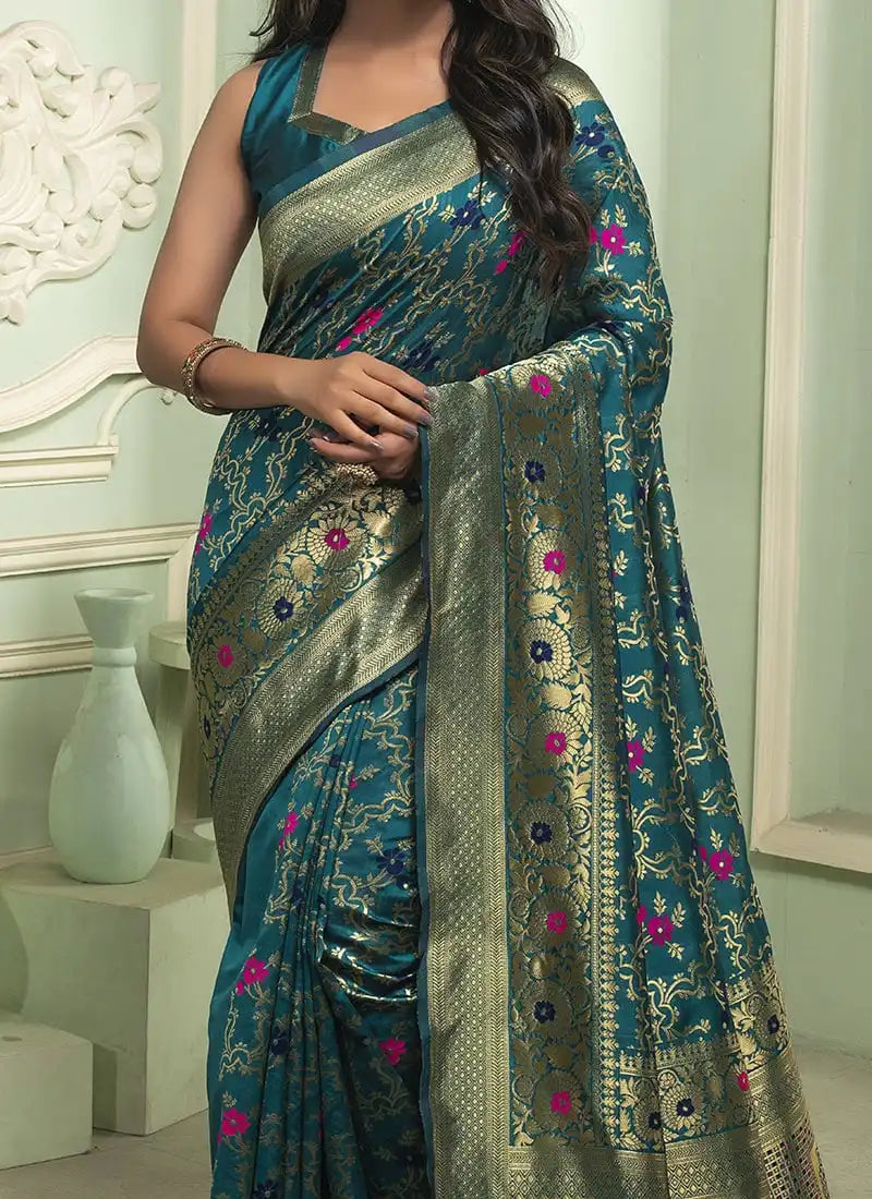 KASTURI TRENDZ Presents Banarasi Soft Silk Sarees That Combine Traditional Craftsmanship