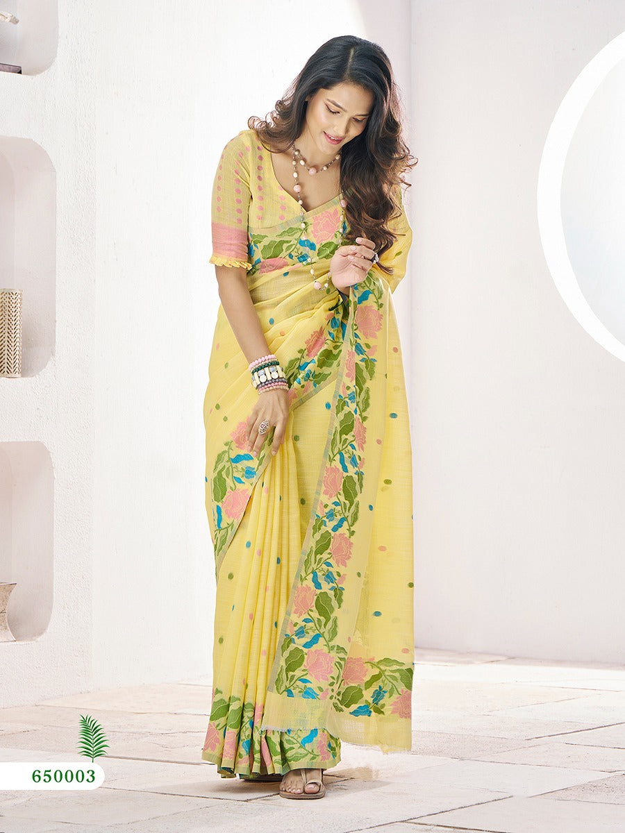 RAJPATH FABRICS Floral Print Saree Collection