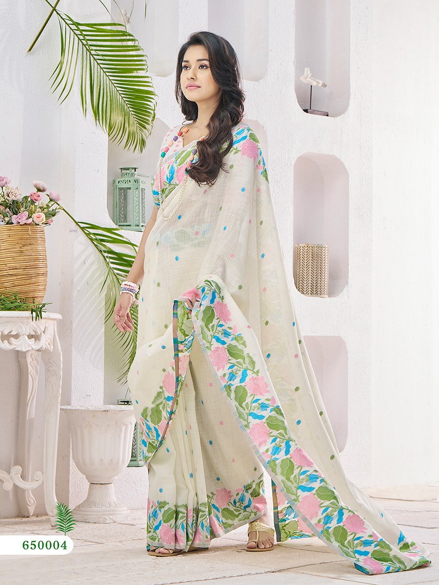 RAJPATH FABRICS Floral Print Saree Collection