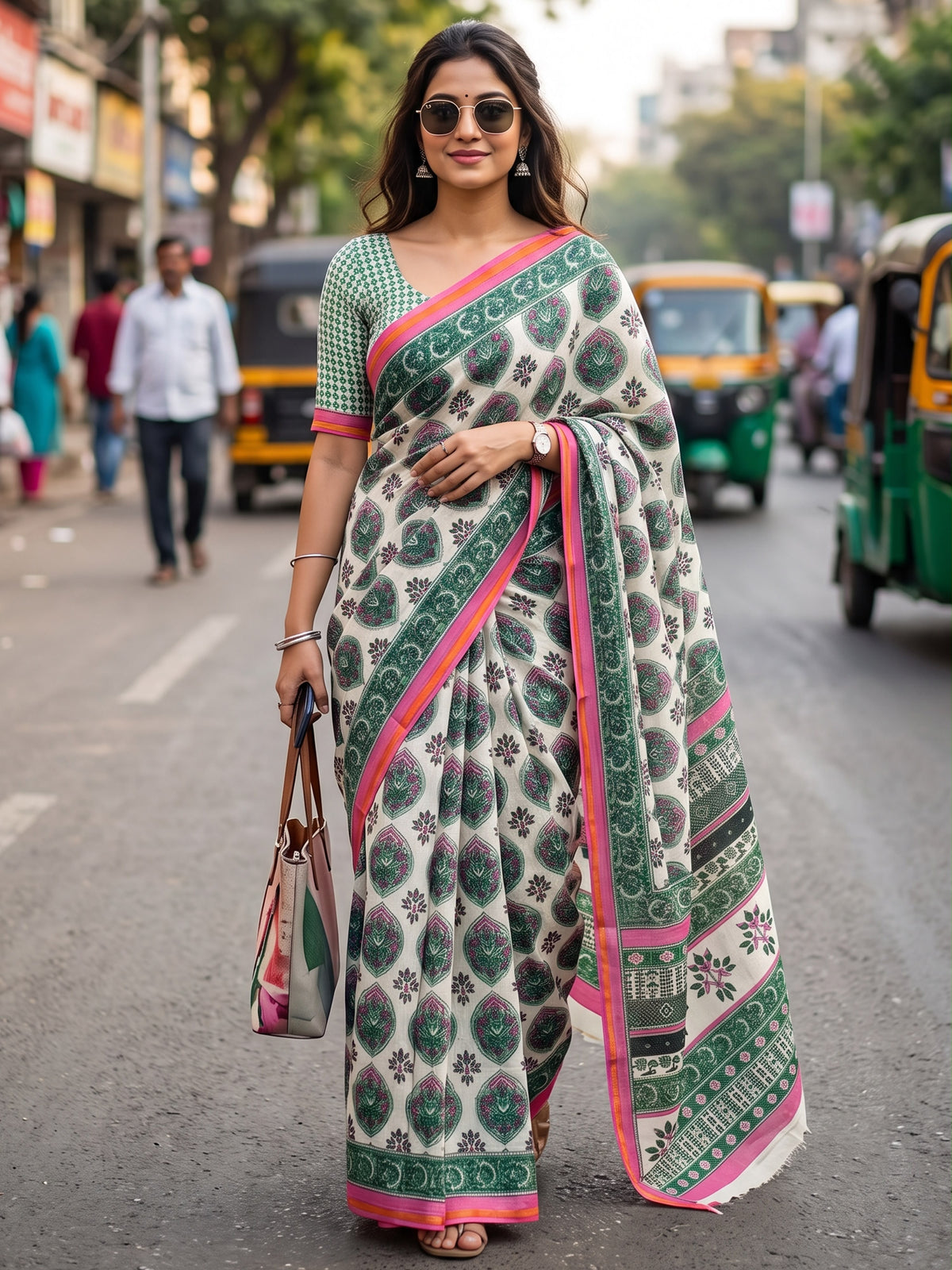 Maslin Cotton Saree Main image