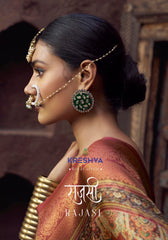 Kreshva Jacquard Silk Sarees With Zari work
