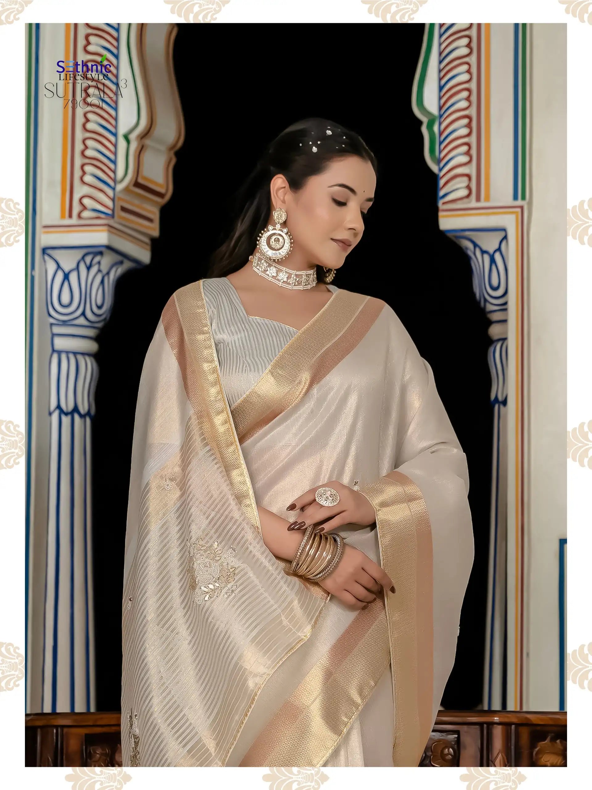 Sethnic Sarees Combine The Delicate Texture Of Tissue With The Natural Strength Of Linen