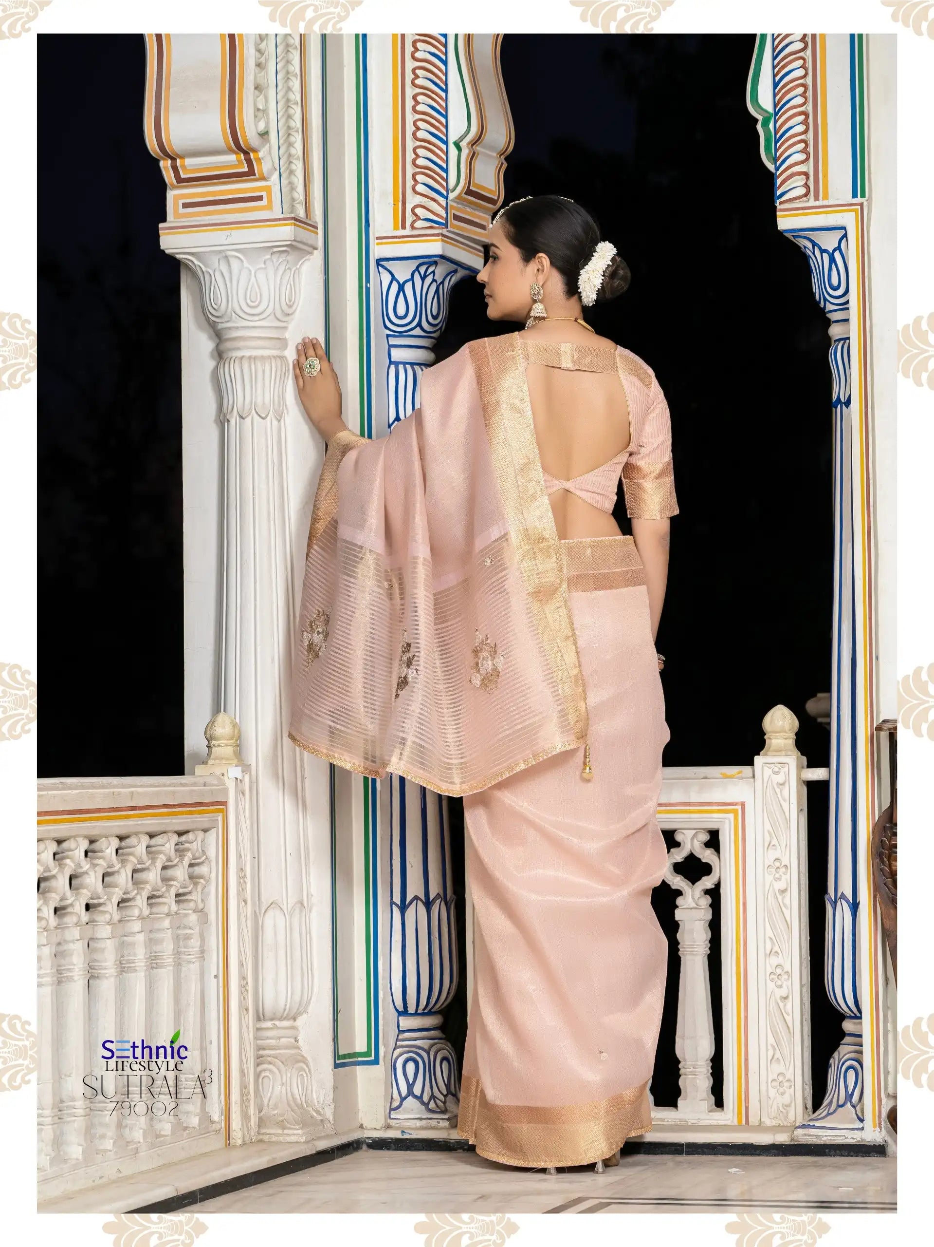 Sethnic Sarees Combine The Delicate Texture Of Tissue With The Natural Strength Of Linen
