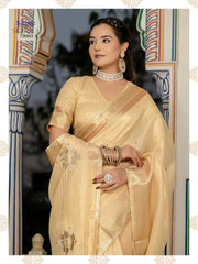 Sethnic Sarees Combine The Delicate Texture Of Tissue With The Natural Strength Of Linen