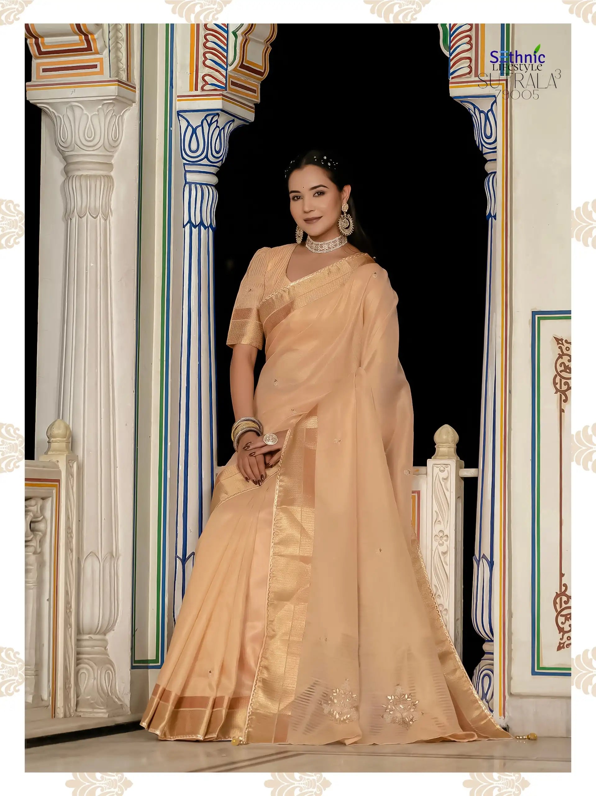 Sethnic Sarees Combine The Delicate Texture Of Tissue With The Natural Strength Of Linen