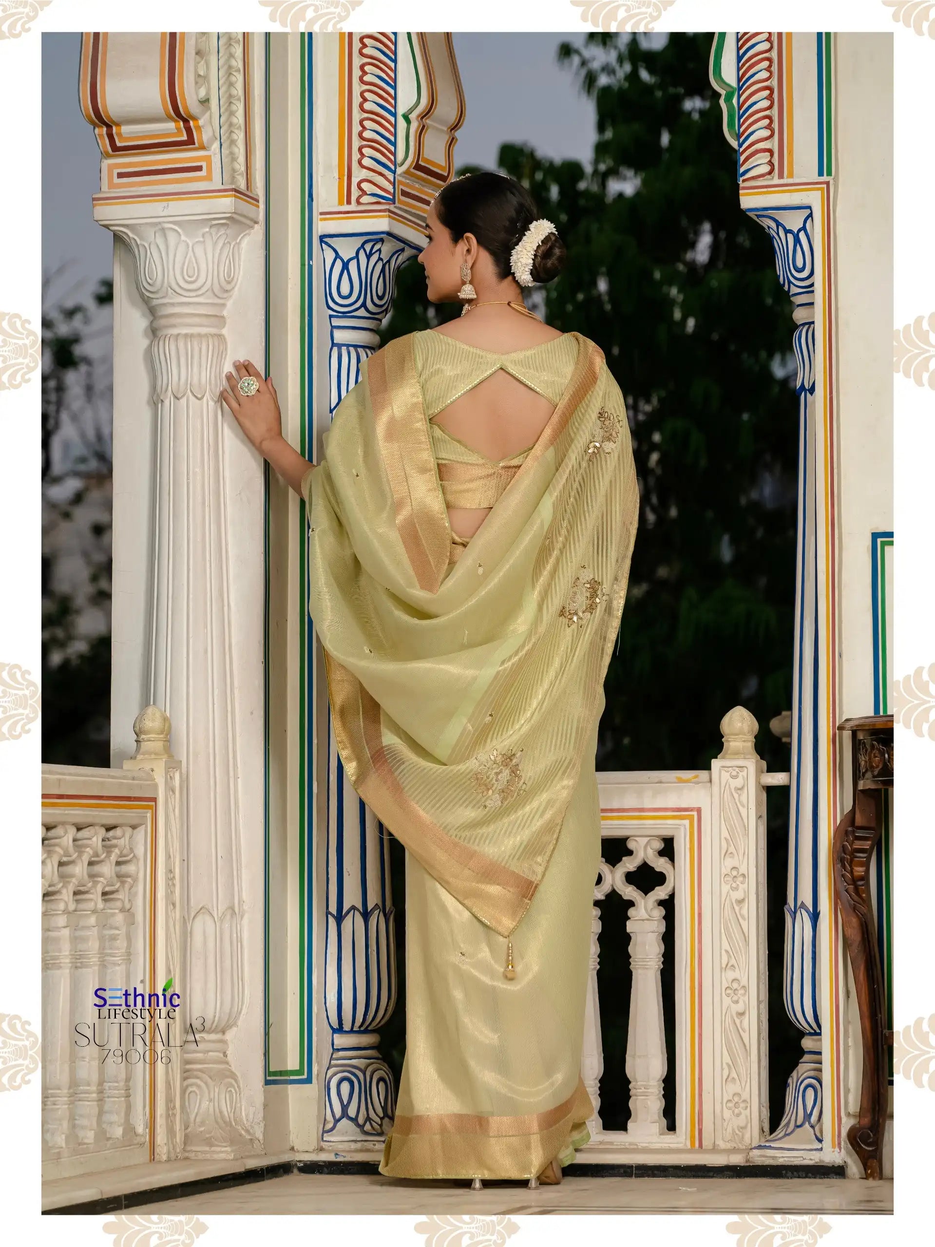 Sethnic Sarees Combine The Delicate Texture Of Tissue With The Natural Strength Of Linen