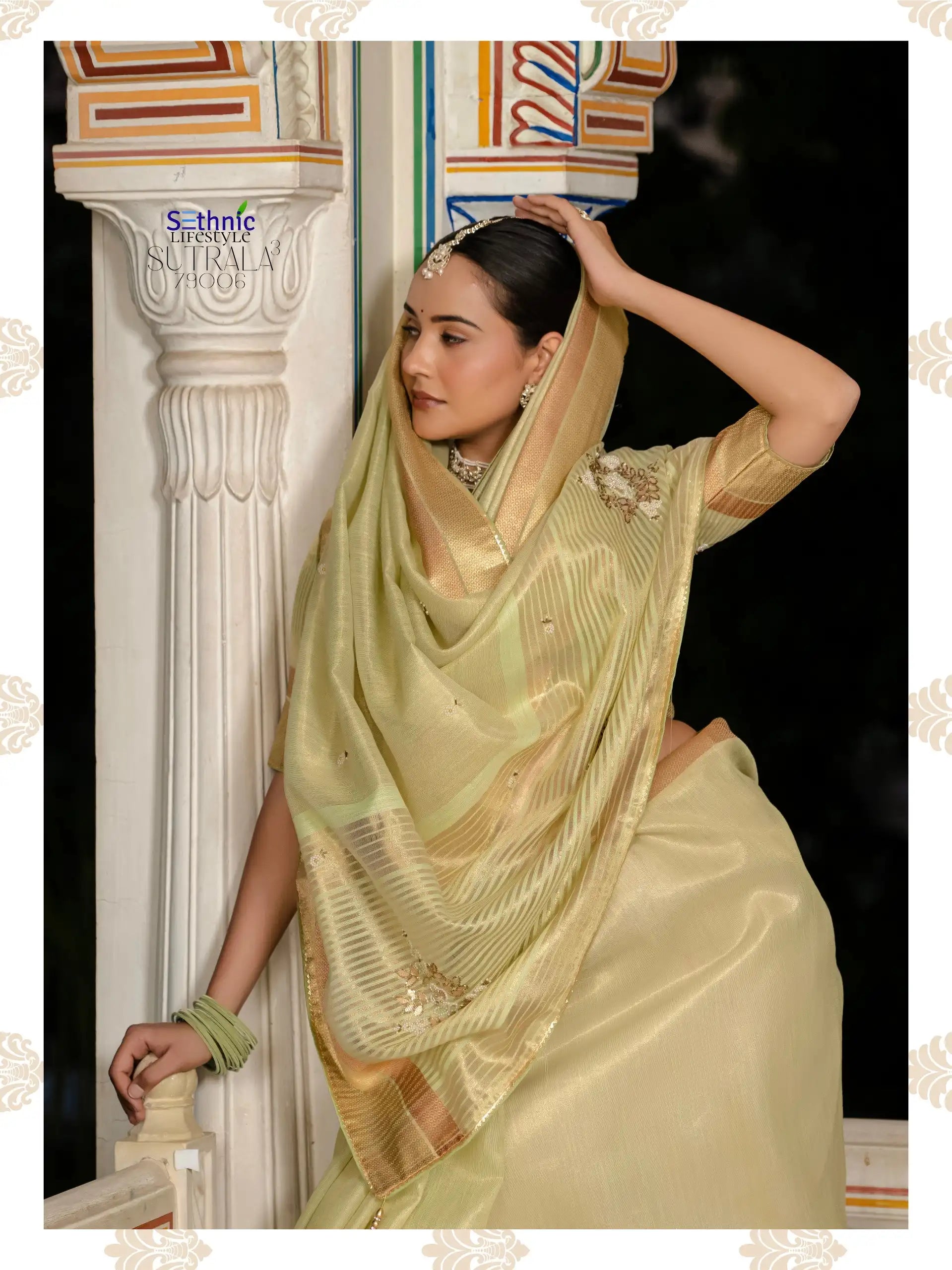 Sethnic Sarees Combine The Delicate Texture Of Tissue With The Natural Strength Of Linen