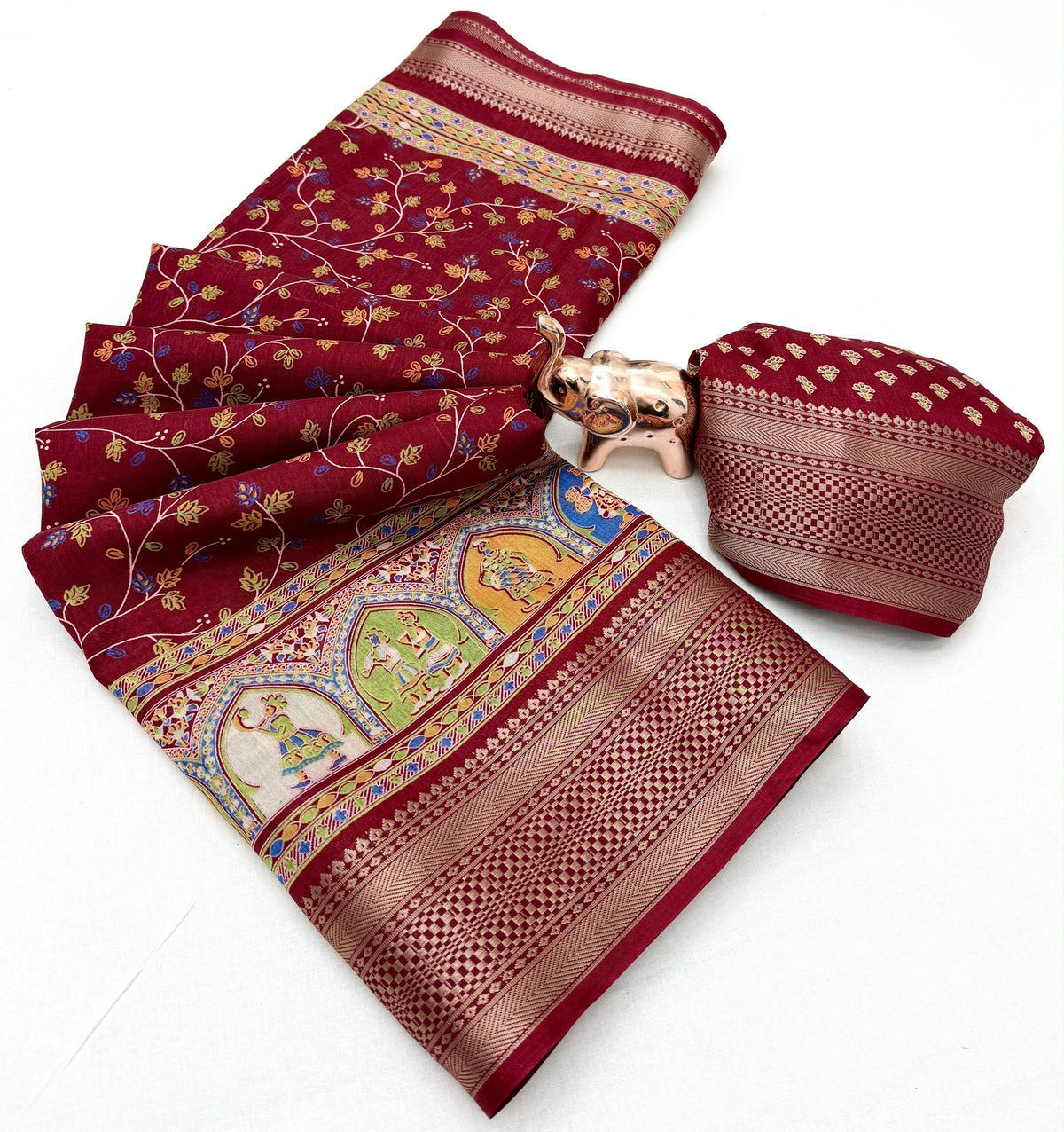 Kashmiri print Saree