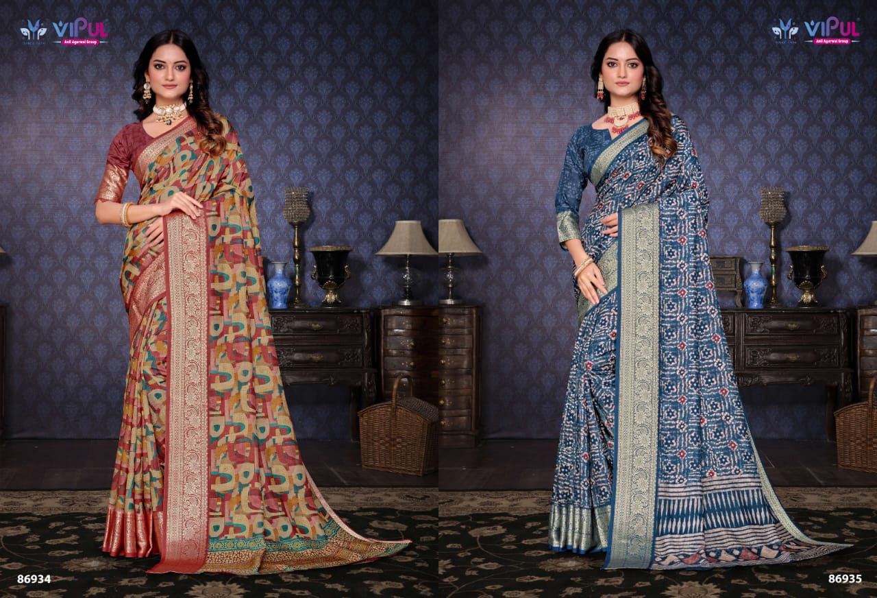 Vipul Saree Elegant Printed Saree Collection – Traditional and Stylish Designs