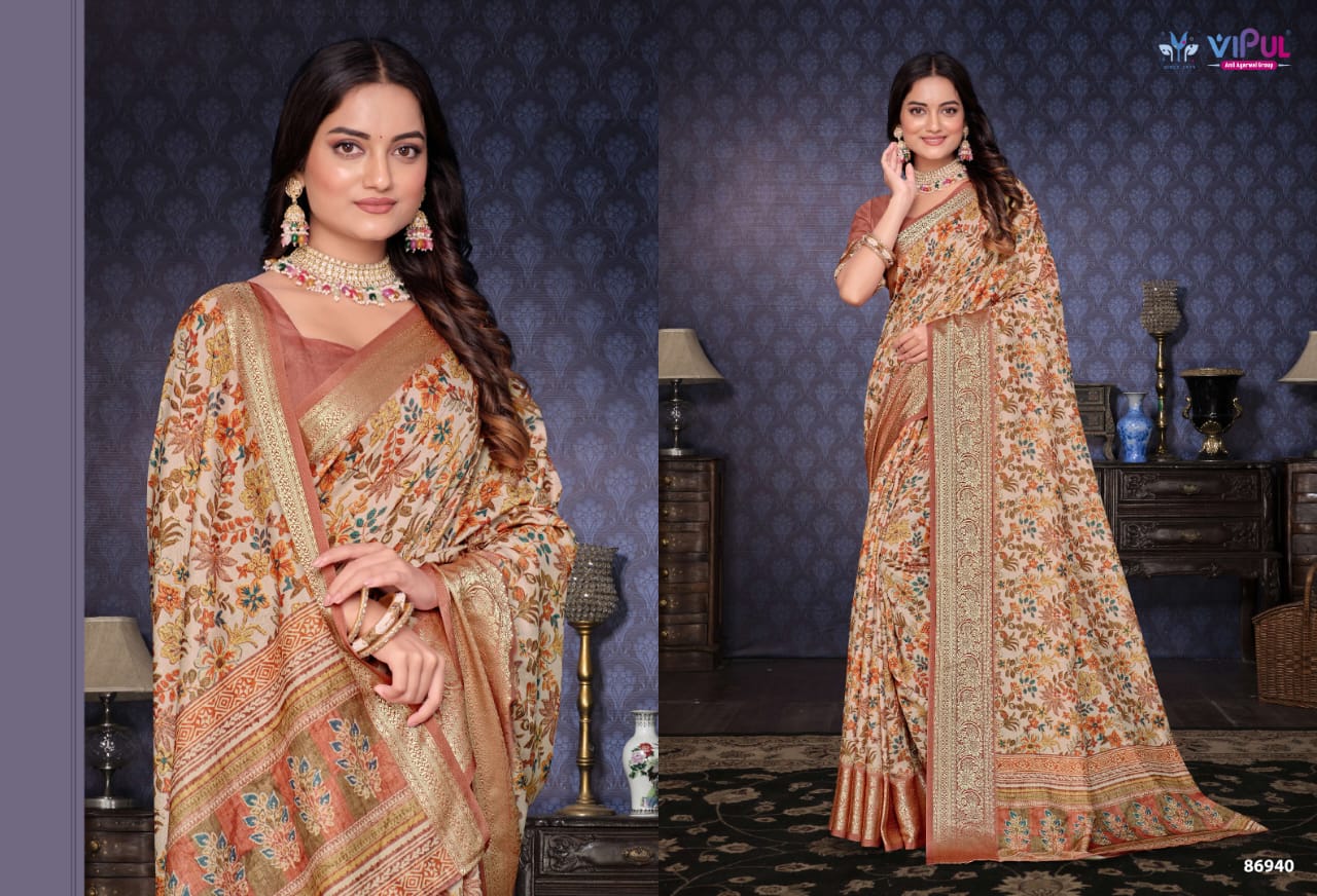 Vipul Saree Elegant Printed Saree Collection – Traditional and Stylish Designs