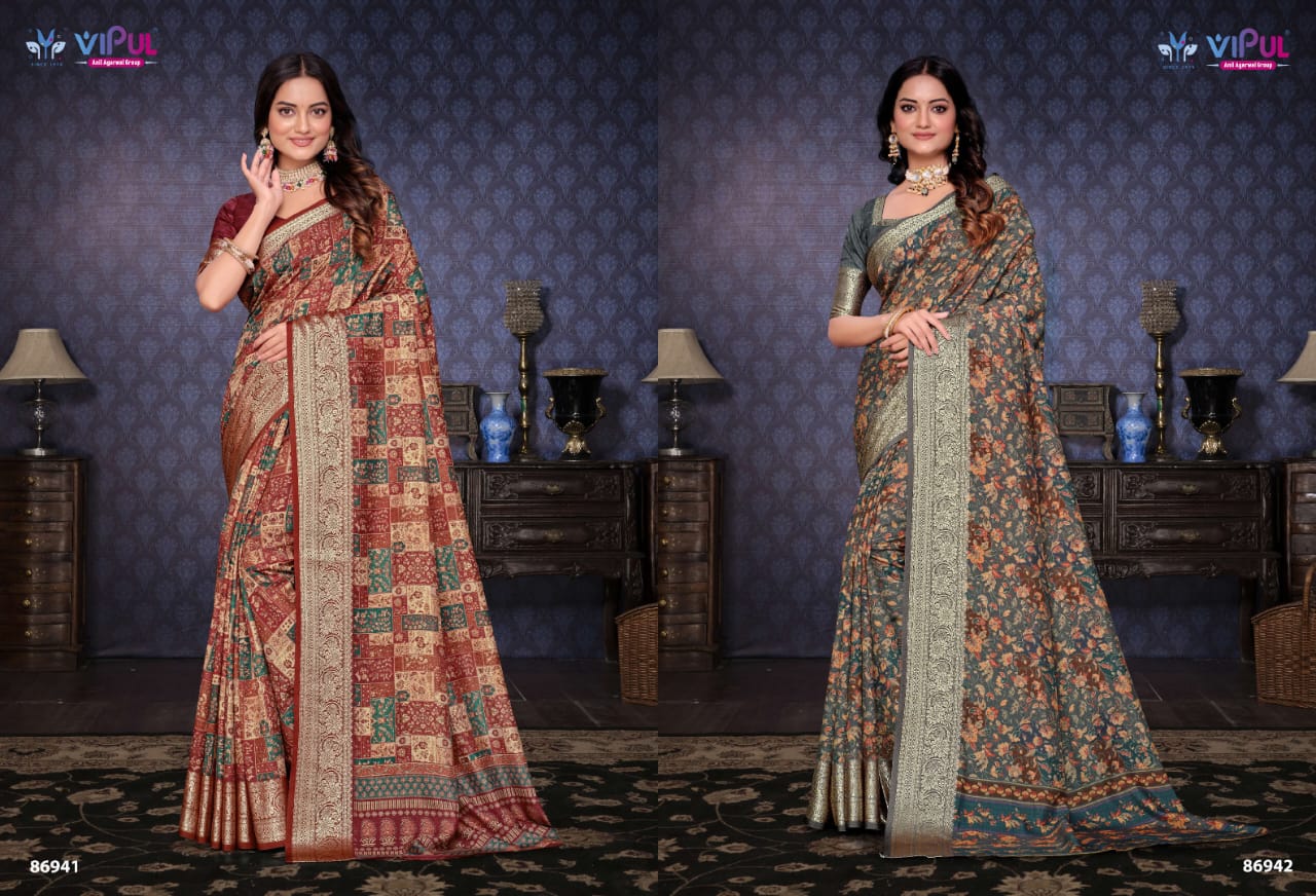 Vipul Saree Elegant Printed Saree Collection – Traditional and Stylish Designs