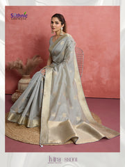 Sethnic Lifestyle Sarees Combine The Softness Of Self-Patterned Silk With The Sophistication Of An Elegant Woven Patta