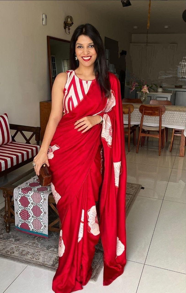 Modal Crape Saree
