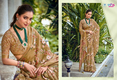 Vipul Dal Mos Crafted Sarees With Vibrant Color Of Sarees