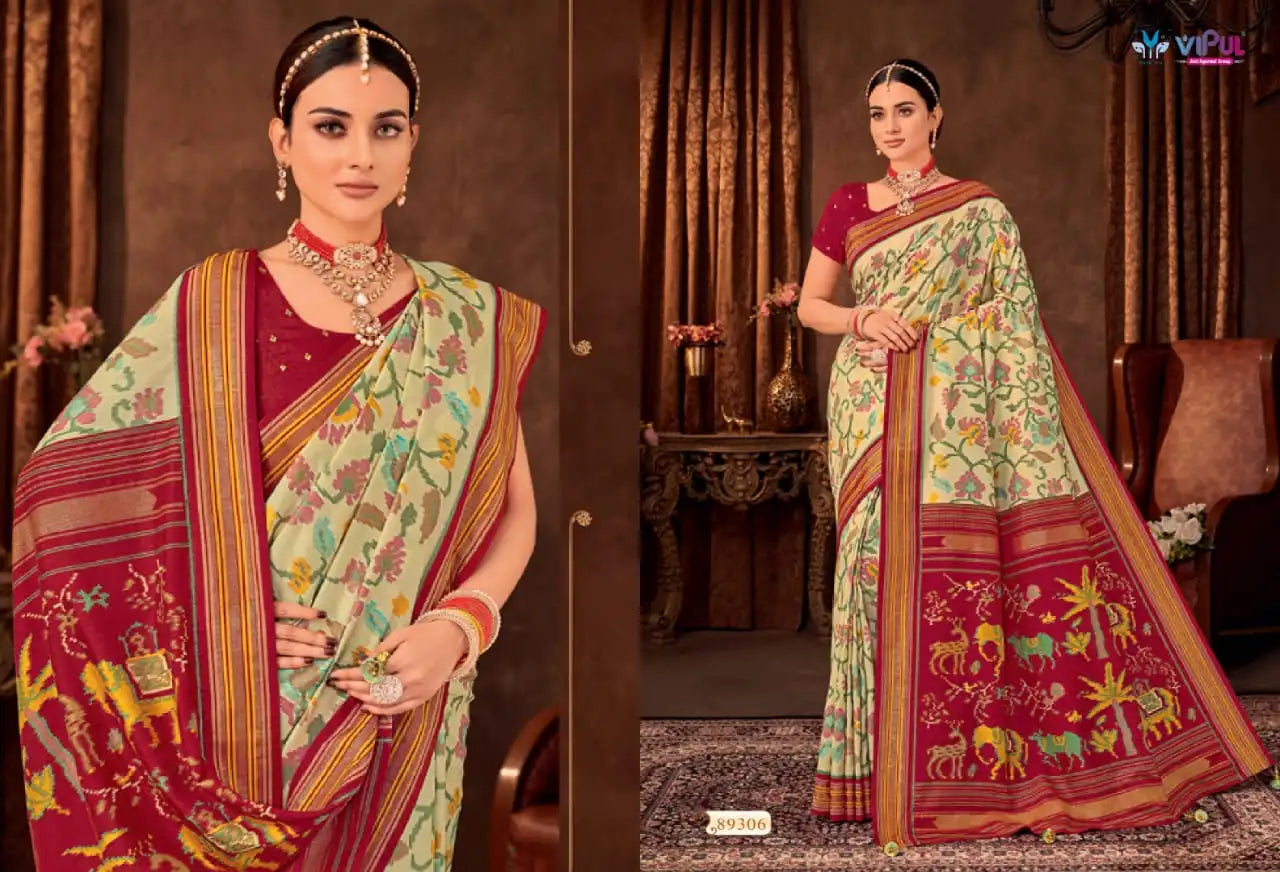 Vipul Sarees Crafted From Soft Silk Offer A Refined Blend Of Comfort And Elegance